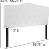 image:imageFlash Furniture Cambridge Tufted Upholstered Headboard for Full Size Bed Contemporary Fabric Tufted Headboard with Adjustable Height White