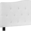 image:imageFlash Furniture Cambridge Tufted Upholstered Headboard for Full Size Bed Contemporary Fabric Tufted Headboard with Adjustable Height White