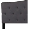 image:imageFlash Furniture Cambridge Tufted Upholstered Headboard for Queen Size Bed Contemporary Fabric Tufted Headboard with Adjustable Height Dark Gray