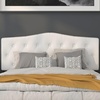 image:imageFlash Furniture Cambridge Tufted Upholstered Headboard for Queen Size Bed Contemporary Fabric Tufted Headboard with Adjustable Height White