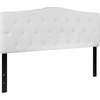 image:imageFlash Furniture Cambridge Tufted Upholstered Headboard for Queen Size Bed Contemporary Fabric Tufted Headboard with Adjustable Height White
