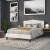 image:imageFlash Furniture Cambridge Tufted Upholstered Headboard for Queen Size Bed Contemporary Fabric Tufted Headboard with Adjustable Height White