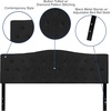 image:imageFlash Furniture Cambridge Tufted Upholstered King Size Headboard in Black Fabric
