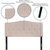 image:imageFlash Furniture Cambridge Tufted Upholstered Twin Size Headboard in Beige FabricBeige