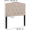 image:imageFlash Furniture Cambridge Tufted Upholstered Twin Size Headboard in Beige FabricBeige