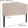 image:imageFlash Furniture Cambridge Tufted Upholstered Twin Size Headboard in Beige FabricBeige