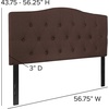 image:imageFlash Furniture Cambridge Tufted Upholstered Twin Size Headboard in Beige FabricDark Brown