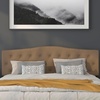 image:imageFlash Furniture Cambridge Tufted Upholstered Twin Size Headboard in Beige FabricDark Brown