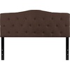 image:imageFlash Furniture Cambridge Tufted Upholstered Twin Size Headboard in Beige FabricDark Brown