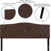 image:imageFlash Furniture Cambridge Tufted Upholstered Twin Size Headboard in Beige FabricDark Brown