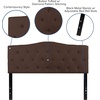 image:imageFlash Furniture Cambridge Tufted Upholstered Twin Size Headboard in Beige FabricDark Brown