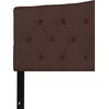 image:imageFlash Furniture Cambridge Tufted Upholstered Twin Size Headboard in Beige FabricDark Brown