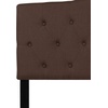 image:imageFlash Furniture Cambridge Tufted Upholstered Twin Size Headboard in Beige FabricDark Brown