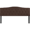 image:imageFlash Furniture Cambridge Tufted Upholstered Twin Size Headboard in Beige FabricDark Brown