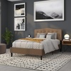 image:imageFlash Furniture Cambridge Tufted Upholstered Twin Size Headboard in Beige FabricDark Brown
