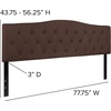 image:imageFlash Furniture Cambridge Tufted Upholstered Twin Size Headboard in Beige FabricDark Brown