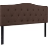 image:imageFlash Furniture Cambridge Tufted Upholstered Twin Size Headboard in Beige FabricDark Brown