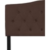 image:imageFlash Furniture Cambridge Tufted Upholstered Twin Size Headboard in Beige FabricDark Brown