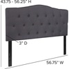 image:imageFlash Furniture Cambridge Tufted Upholstered Twin Size Headboard in Beige FabricDark Gray