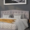 image:imageFlash Furniture Cambridge Tufted Upholstered Twin Size Headboard in Beige FabricLight Gray