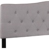 image:imageFlash Furniture Cambridge Tufted Upholstered Twin Size Headboard in Beige FabricLight Gray