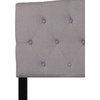 image:imageFlash Furniture Cambridge Tufted Upholstered Twin Size Headboard in Beige FabricLight Gray