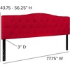 image:imageFlash Furniture Cambridge Tufted Upholstered Twin Size Headboard in Beige FabricRed