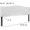 image:imageFlash Furniture Cambridge Tufted Upholstered Twin Size Headboard in Beige FabricWhite
