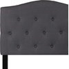 image:imageFlash Furniture Cambridge Tufted Upholstered Twin Size Headboard in White FabricDark Gray