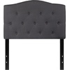 image:imageFlash Furniture Cambridge Tufted Upholstered Twin Size Headboard in White FabricDark Gray