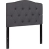 image:imageFlash Furniture Cambridge Tufted Upholstered Twin Size Headboard in White FabricDark Gray