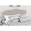 image:imageFlash Furniture Cambridge Tufted Upholstered Twin Size Headboard in White FabricLight Gray