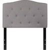 image:imageFlash Furniture Cambridge Tufted Upholstered Twin Size Headboard in White FabricLight Gray