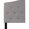 image:imageFlash Furniture Cambridge Tufted Upholstered Twin Size Headboard in White FabricLight Gray