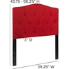 image:imageFlash Furniture Cambridge Tufted Upholstered Twin Size Headboard in White FabricRed