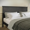 image:imageFlash Furniture Fiona King Wood Platform Bed Frame Solid Wood Construction Headboard Footboard Slatted Bottom Light BrownDark Gray