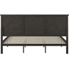 image:imageFlash Furniture Fiona King Wood Platform Bed Frame Solid Wood Construction Headboard Footboard Slatted Bottom Light BrownDark Gray