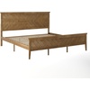 image:imageFlash Furniture Fiona King Wood Platform Bed Frame Solid Wood Construction Headboard Footboard Slatted Bottom Light BrownLight Brown