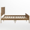 image:imageFlash Furniture Fiona King Wood Platform Bed Frame Solid Wood Construction Headboard Footboard Slatted Bottom Light BrownLight Brown