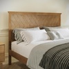 image:imageFlash Furniture Fiona King Wood Platform Bed Frame Solid Wood Construction Headboard Footboard Slatted Bottom Light BrownLight Brown