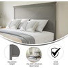 image:imageFlash Furniture Fiona Queen Size Wooden Headboard Only Herringbone Patterned Adjustable Headboard in Gray WashGray Wash