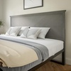 image:imageFlash Furniture Fiona Queen Size Wooden Headboard Only Herringbone Patterned Adjustable Headboard in Gray WashGray Wash