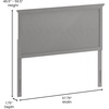 image:imageFlash Furniture Fiona Queen Size Wooden Headboard Only Herringbone Patterned Adjustable Headboard in Gray WashGray Wash