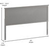 image:imageFlash Furniture Fiona Queen Size Wooden Headboard Only Herringbone Patterned Adjustable Headboard in Gray WashGray Wash