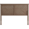 image:imageFlash Furniture Fiona Queen Size Wooden Headboard Only Herringbone Patterned Adjustable Headboard in Gray WashLight Brown