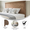 image:imageFlash Furniture Fiona Queen Size Wooden Headboard Only Herringbone Patterned Adjustable Headboard in Gray WashLight Brown