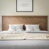image:imageFlash Furniture Fiona Queen Size Wooden Headboard Only Herringbone Patterned Adjustable Headboard in Gray WashLight Brown