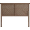 image:imageFlash Furniture Fiona Queen Size Wooden Headboard Only Herringbone Patterned Adjustable Headboard in Gray WashLight Brown