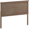 image:imageFlash Furniture Fiona Queen Size Wooden Headboard Only Herringbone Patterned Adjustable Headboard in Gray WashLight Brown