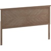 image:imageFlash Furniture Fiona Queen Size Wooden Headboard Only Herringbone Patterned Adjustable Headboard in Gray WashLight Brown